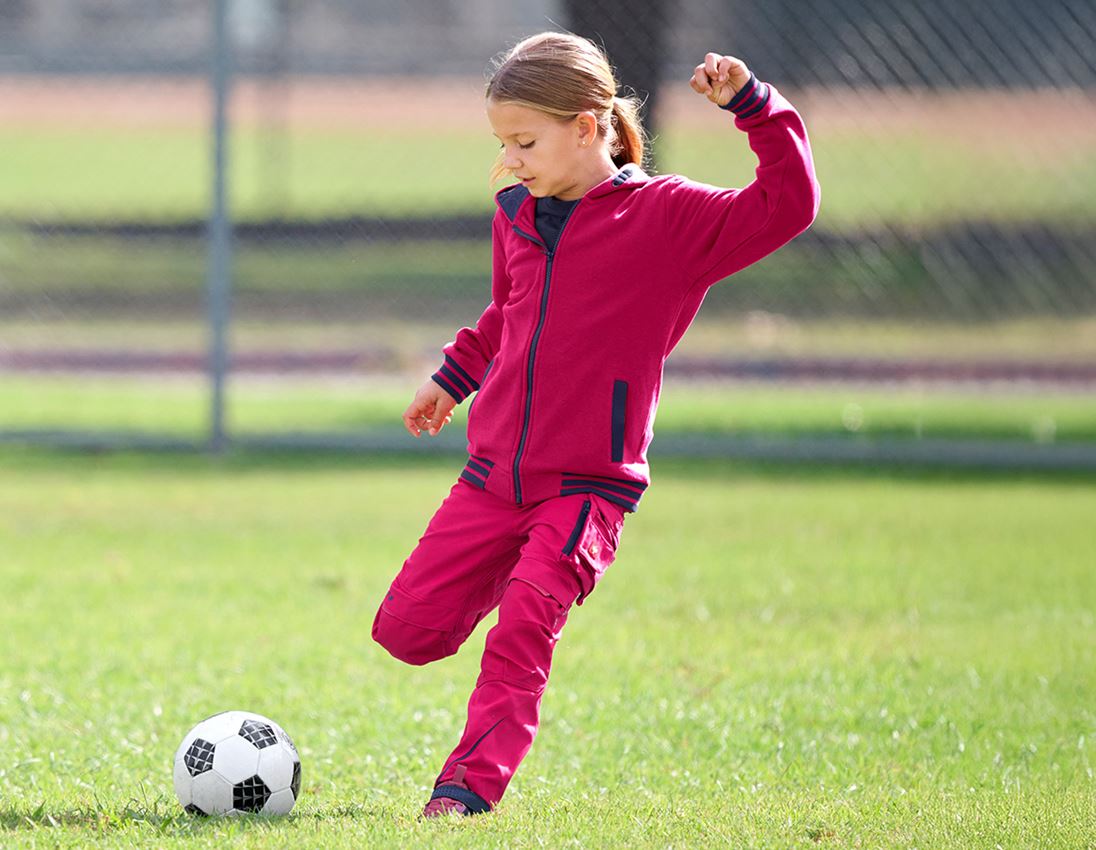 Trousers: Trousers e.s.motion 2020, children's + berry/navy 3