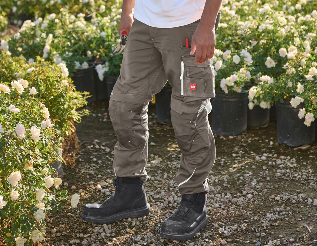 Work Trousers: Trousers e.s.motion 2020 + stone/plaster