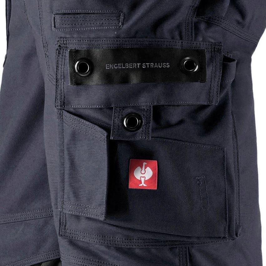 Pantalons de travail: Pantalon à taille élastique e.s.roughtough + bleu nuit 2