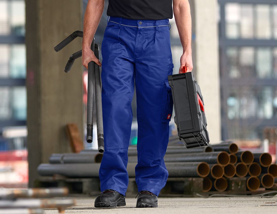 Pantalons de travail: Pantalon à taille élastique e.s.classic + bleu royal