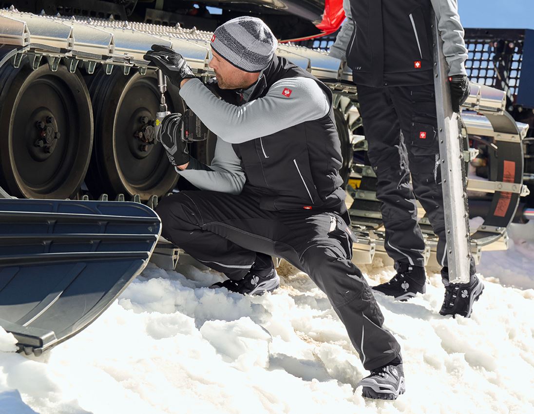 Work Trousers: Winter trousers e.s.motion 2020, men´s + black/platinum 2