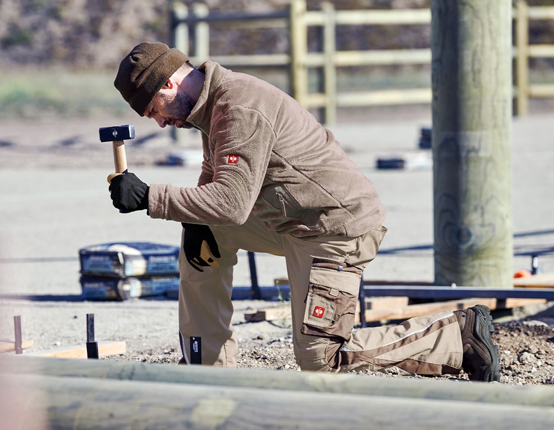 Work Trousers: Trousers e.s.motion Winter + clay/peat 1