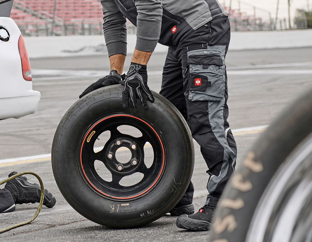 Work Trousers: Trousers e.s.motion + graphite/cement