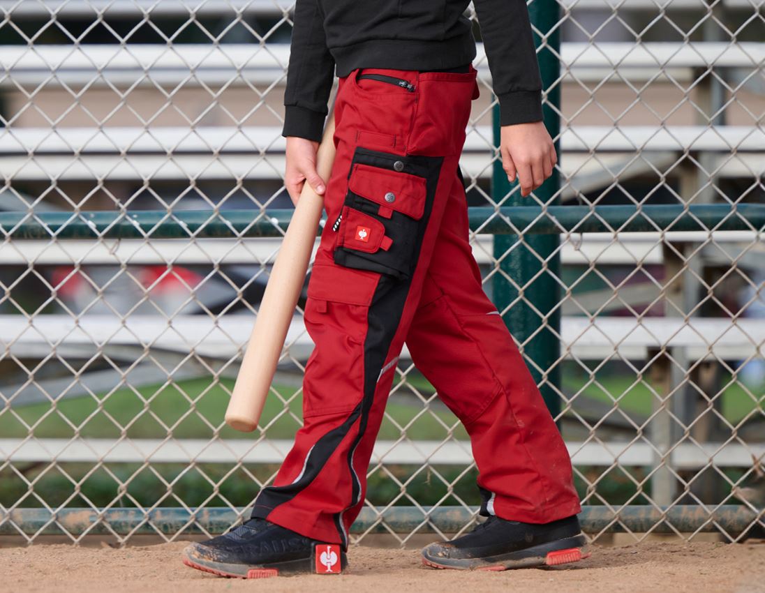 Trousers: Children's trousers e.s.motion + red/black
