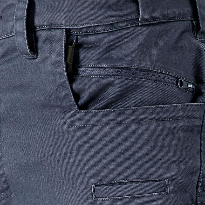 Pantalons de travail: Pantalon à taille élastique e.s.motion ten, femmes + bleu ardoise 2