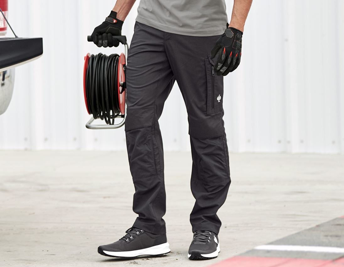 Work Trousers: Trousers e.s.concrete light + black
