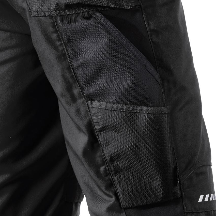 Work Trousers: Bib & brace e.s.motion winter + black 2