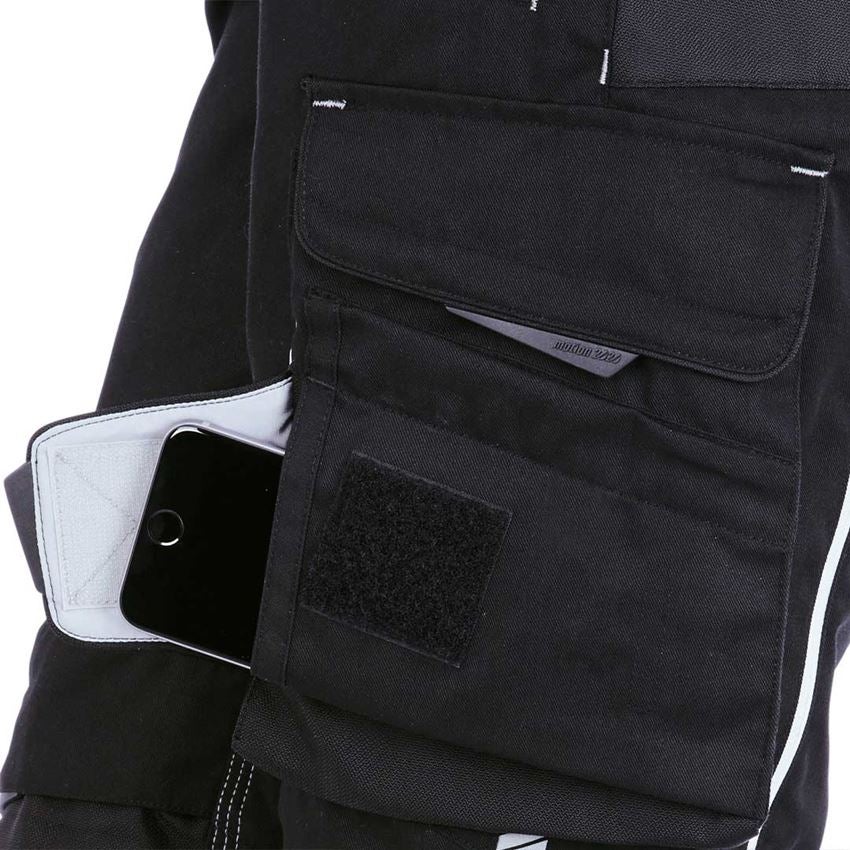 Pantalons de travail: Salopette pour femmes e.s.motion 2020 + noir/platine 2