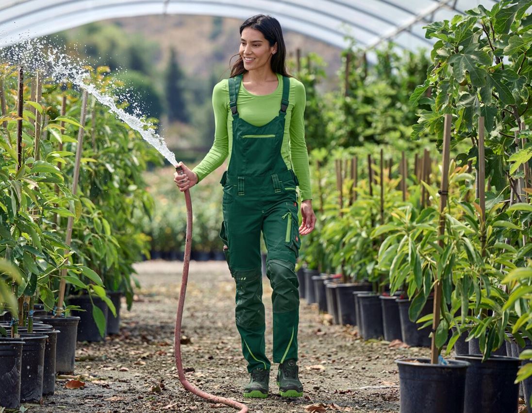 Pantalons de travail: Salopette pour femmes e.s.motion 2020 + vert/vert d'eau