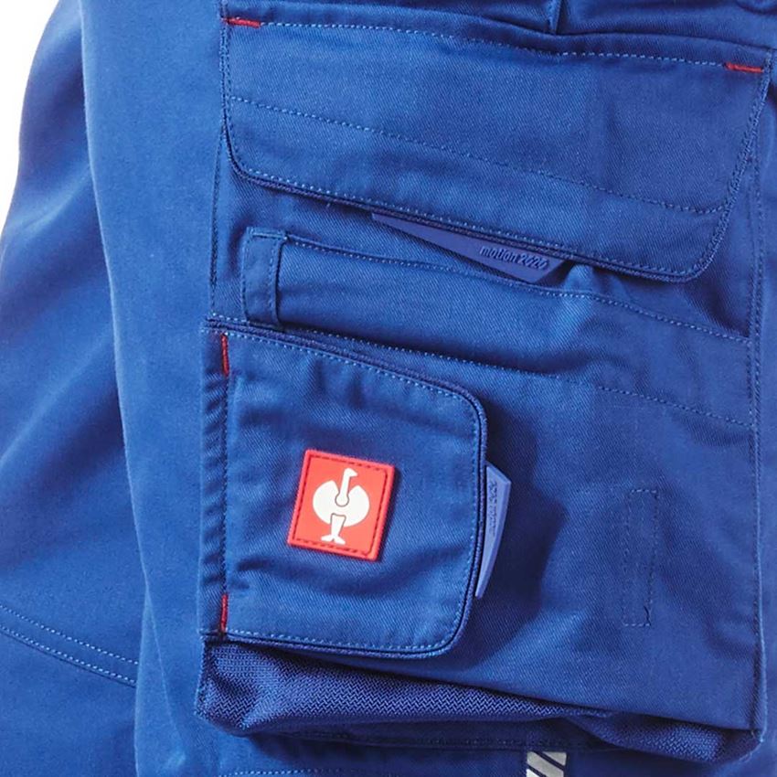 Work Trousers: 3/4 bib & brace e.s.motion 2020 + royalblue/fiery red 2