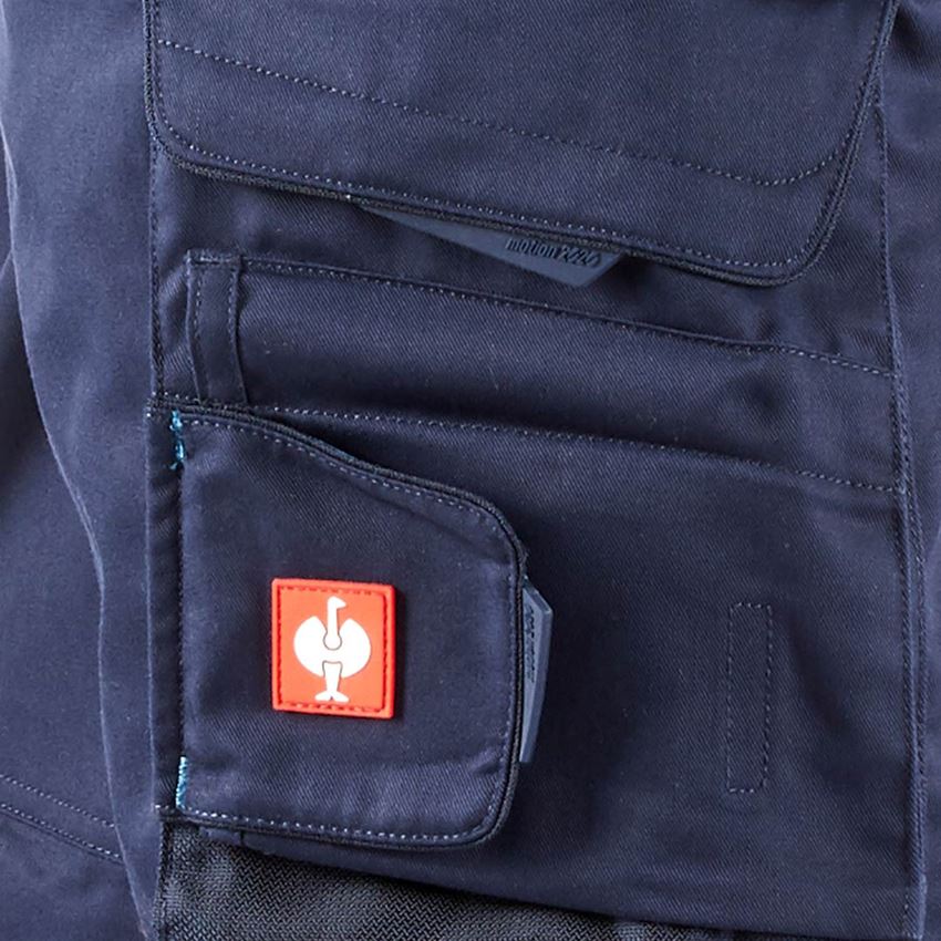 Work Trousers: Bib & brace e.s.motion 2020 + navy/atoll 2