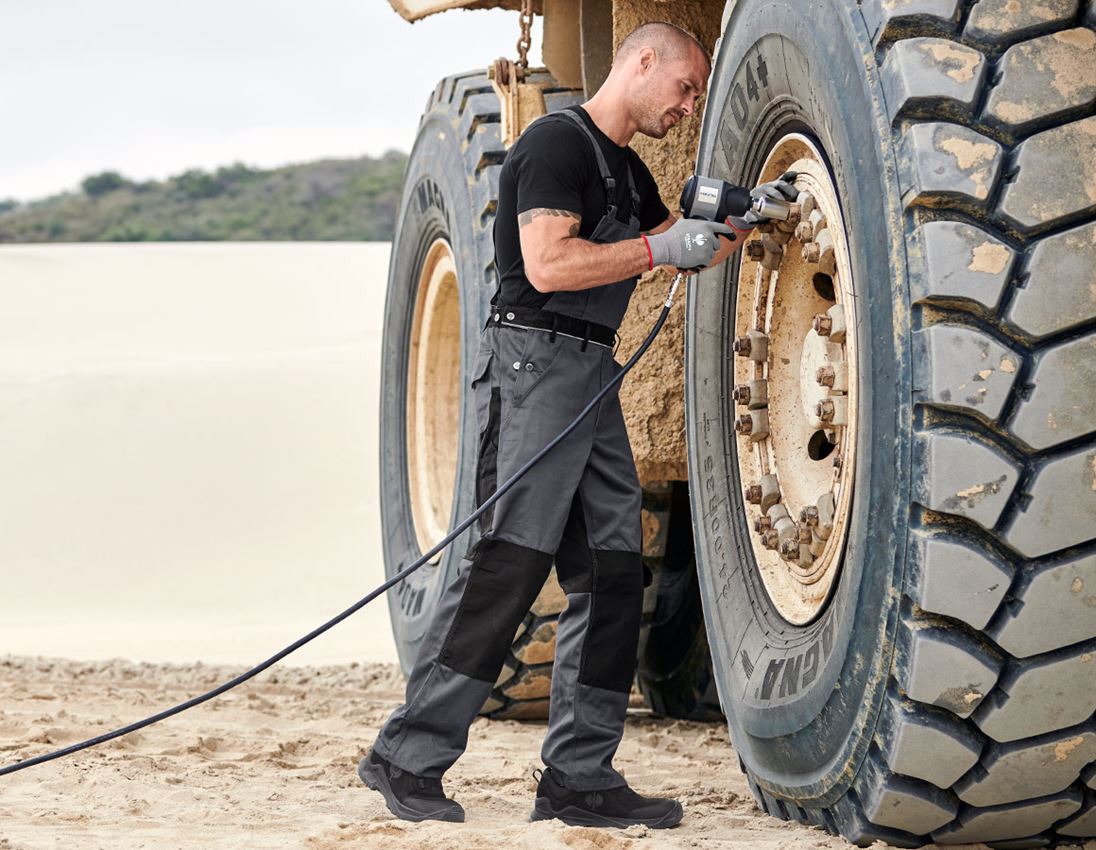 Work Trousers: Bib & Brace e.s.image + grey/black 5