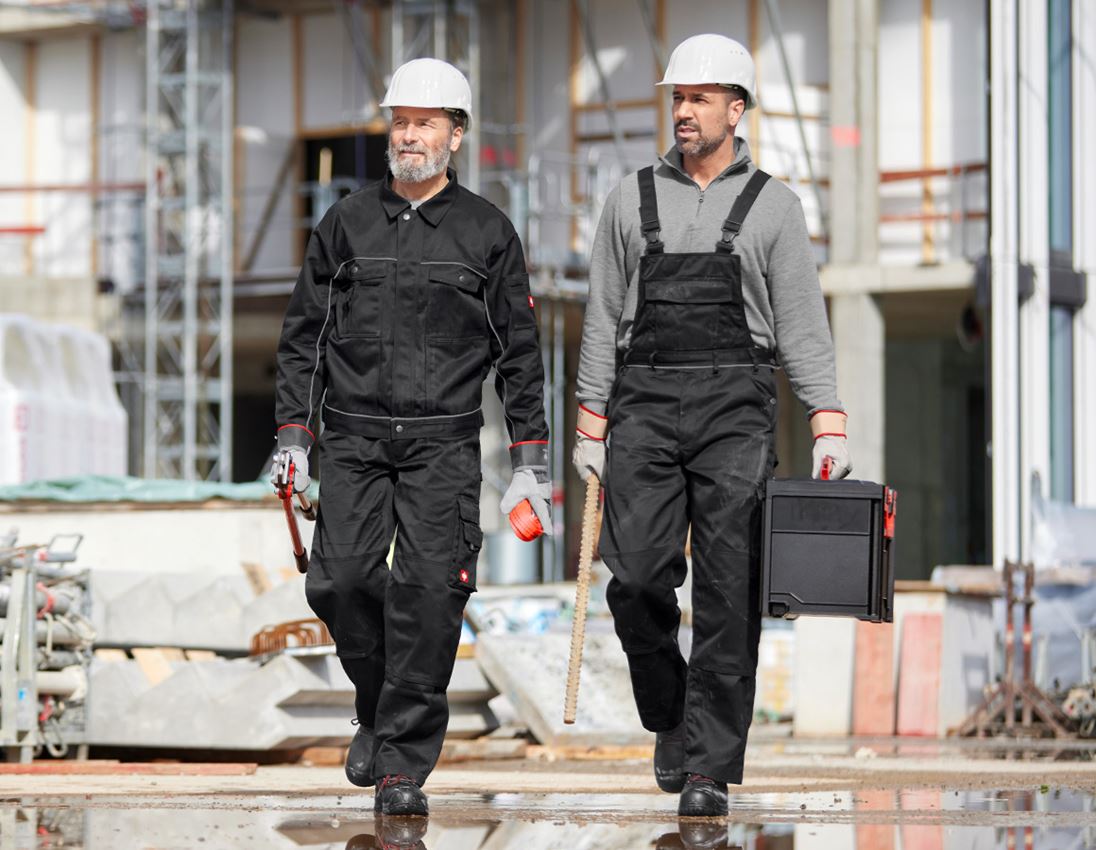 Work Trousers: Bib & brace e.s.classic  + black 1