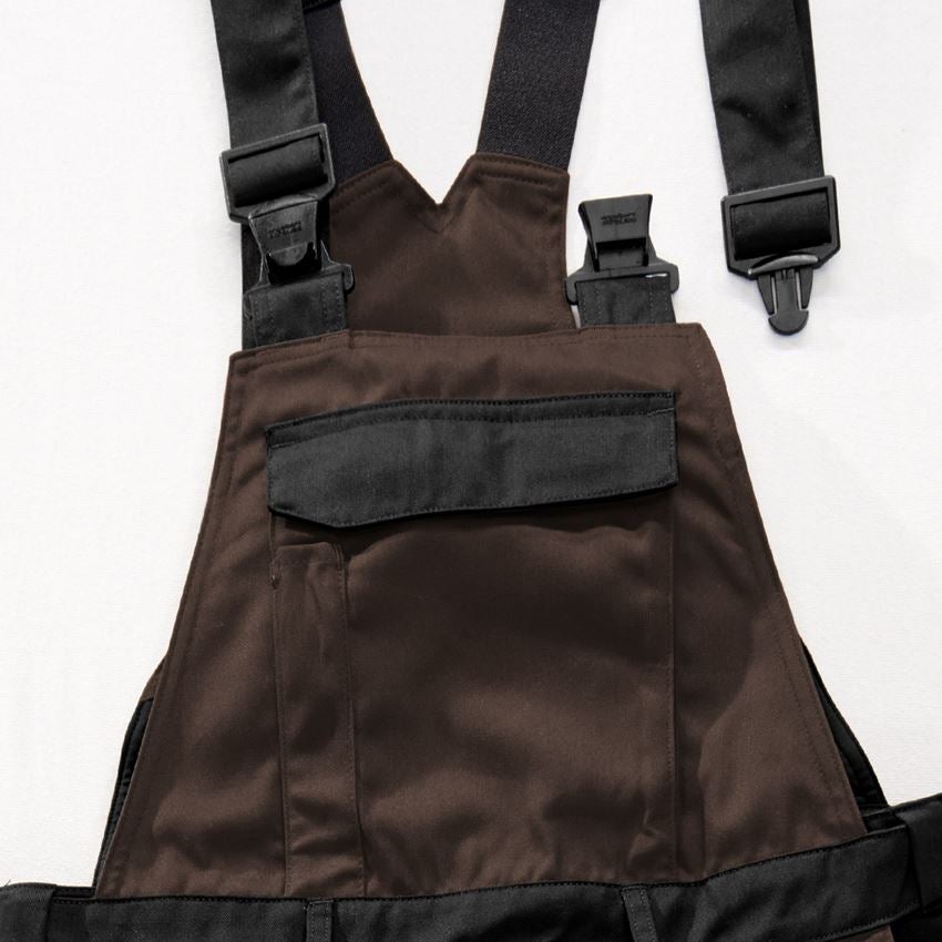 Pantalons de travail: Salopette e.s.active + brun/noir 2