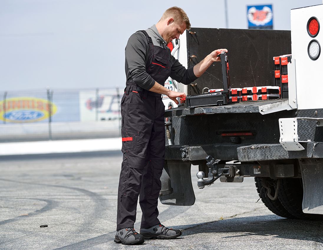 Work Trousers: Bib & Brace e.s.concrete light allseason + black 1