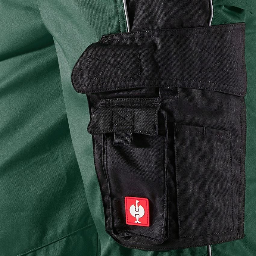 Work Trousers: 3/4 length trousers e.s.active + green/black 2
