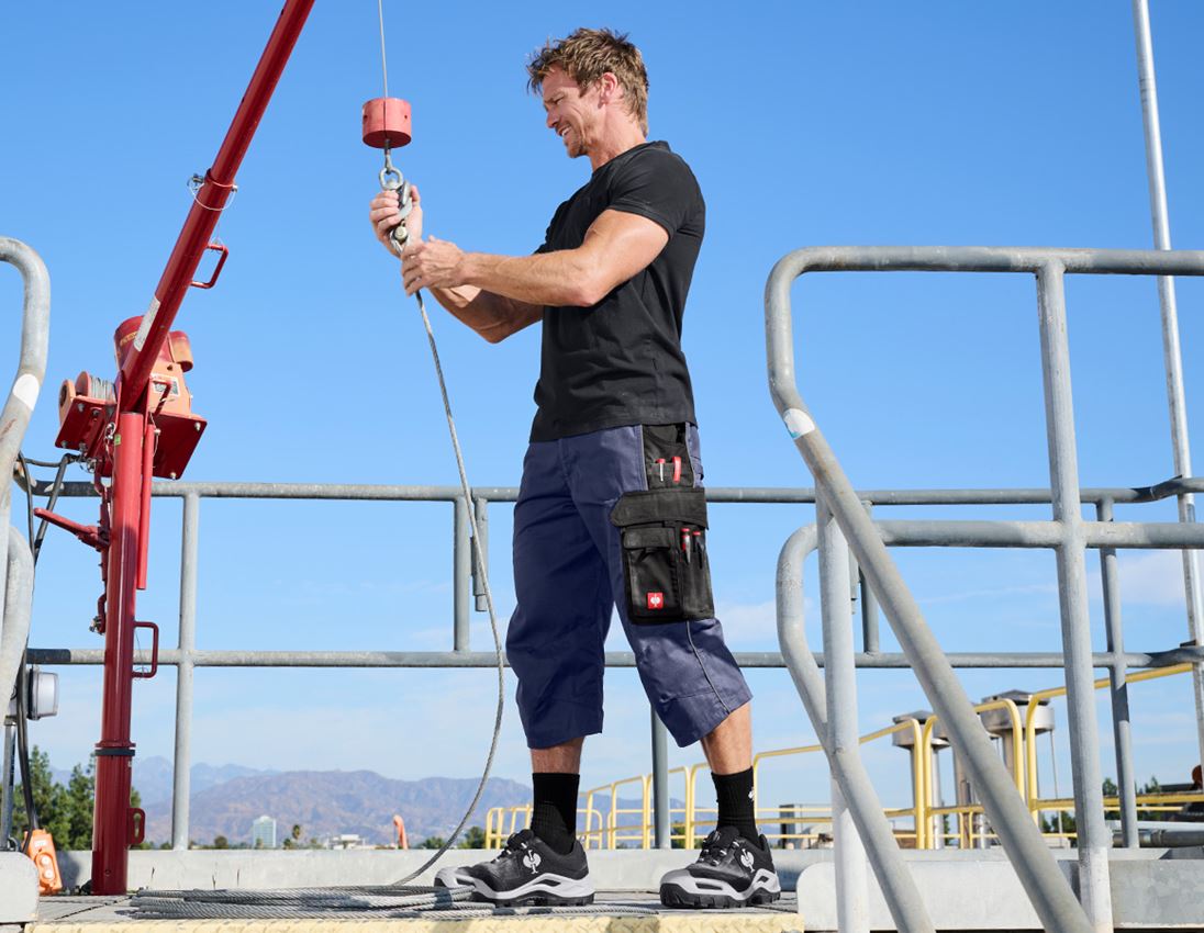 Work Trousers: 3/4 length trousers e.s.active + navy/black 2