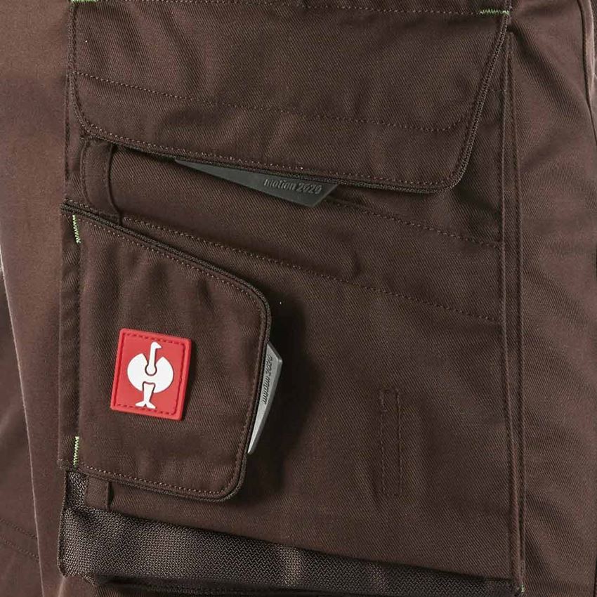 Work Trousers: Shorts e.s.motion 2020 + chestnut/seagreen 2