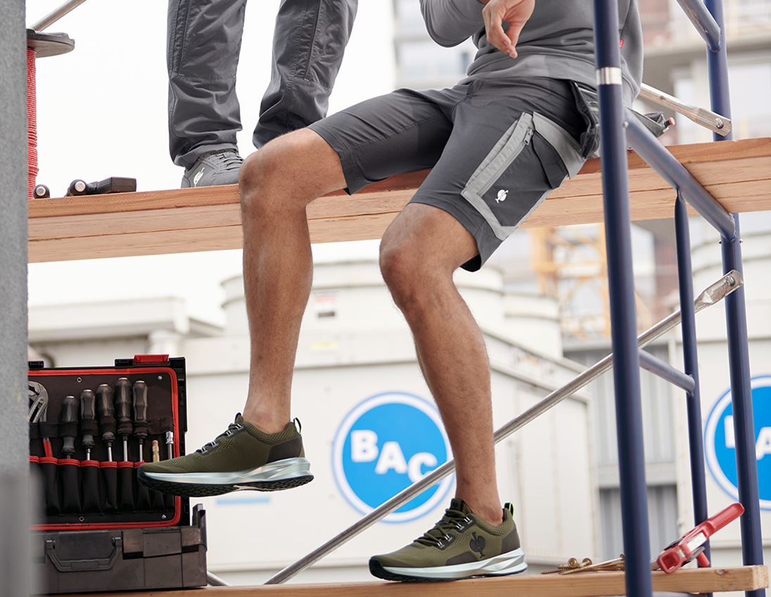 Work Trousers: Shorts e.s.concrete light + anthracite/pearlgrey 1