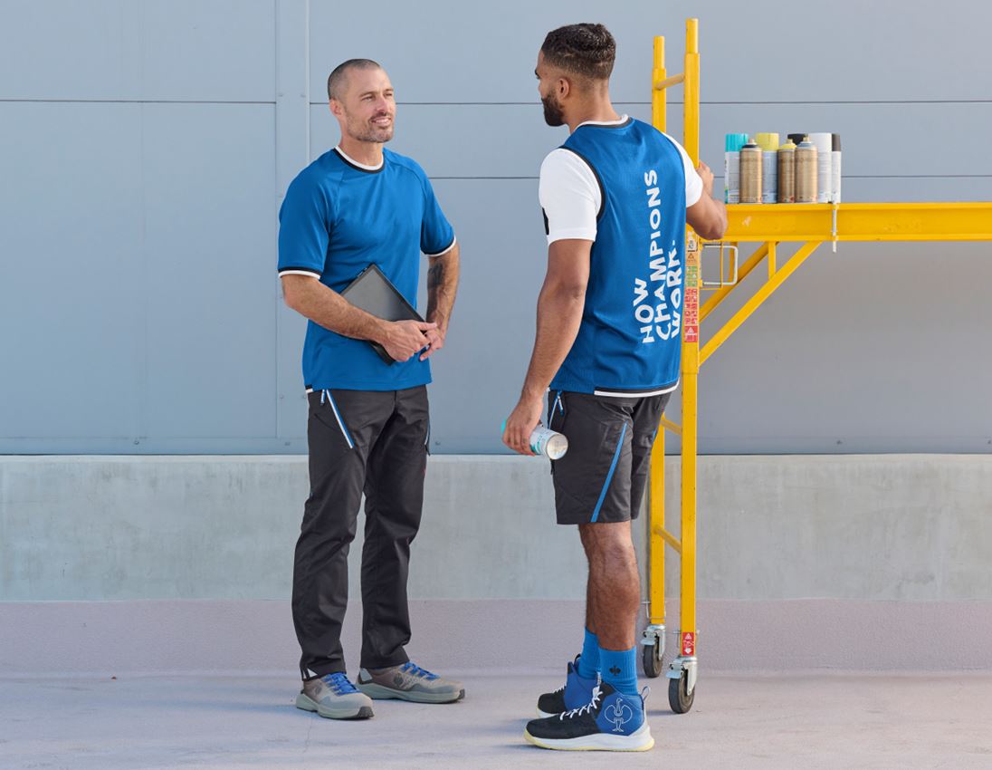 Work Trousers: Multipocket shorts e.s.ambition + graphite/gentianblue 3