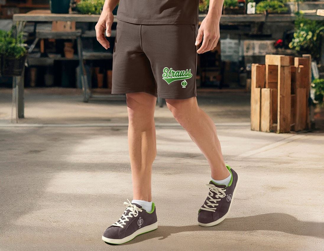 Topics: Sweat shorts e.s.e:pic + chestnut/seagreen