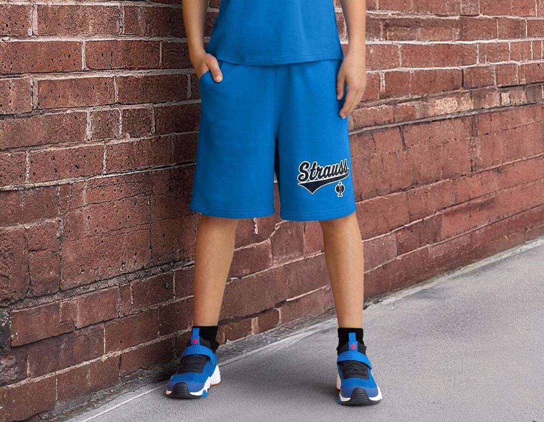 Accessories: Sweat shorts e.s.e:pic, children's + gentianblue/graphite