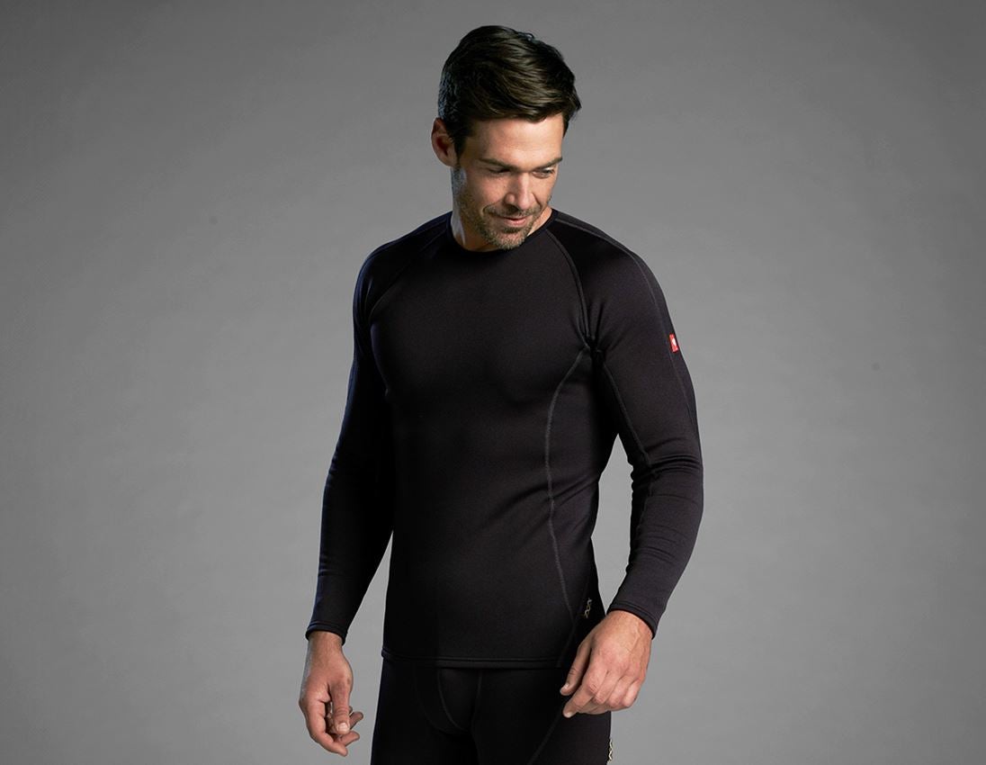 Underwear | Functional Underwear: e.s. functional-longsleeve thermo stretch-x-warm + black 4