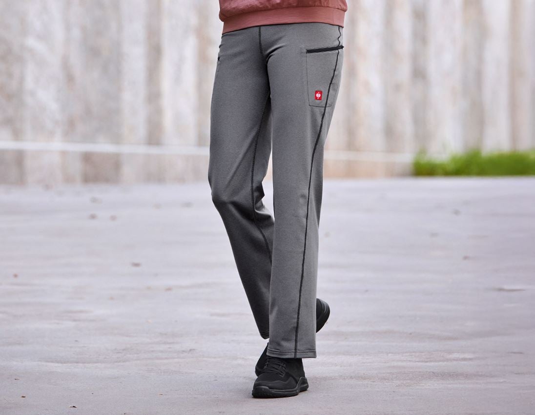 Pantalons de travail: e.s. Pantalon jazz professionnel + gris mélange