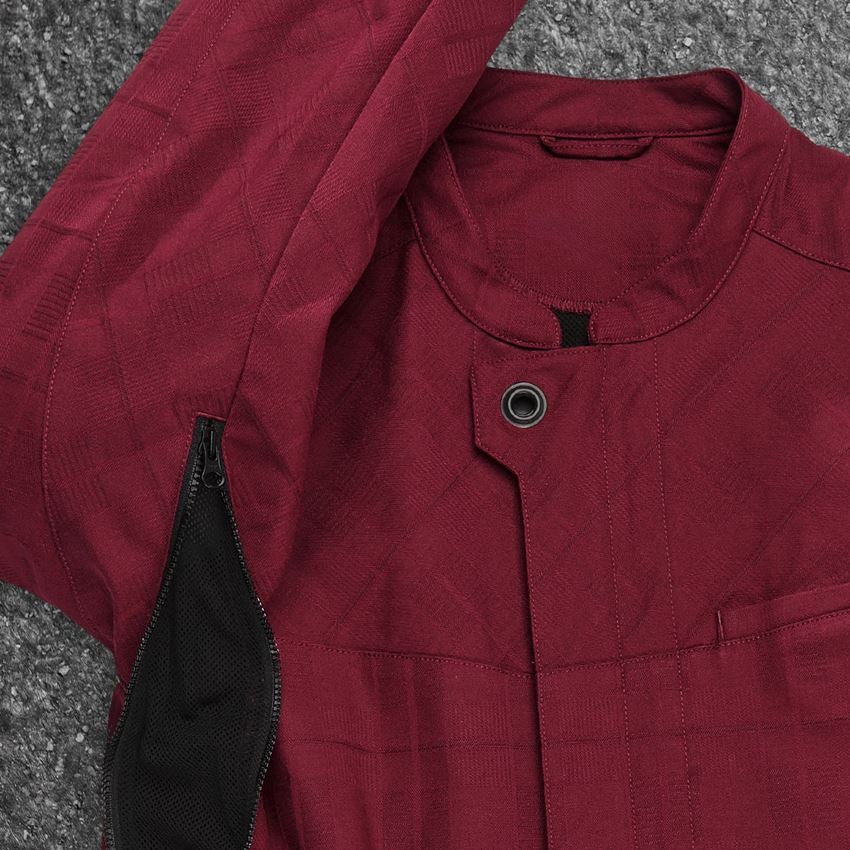 Work Jackets: Work jacket long sleeved e.s.fusion, men's + ruby 2