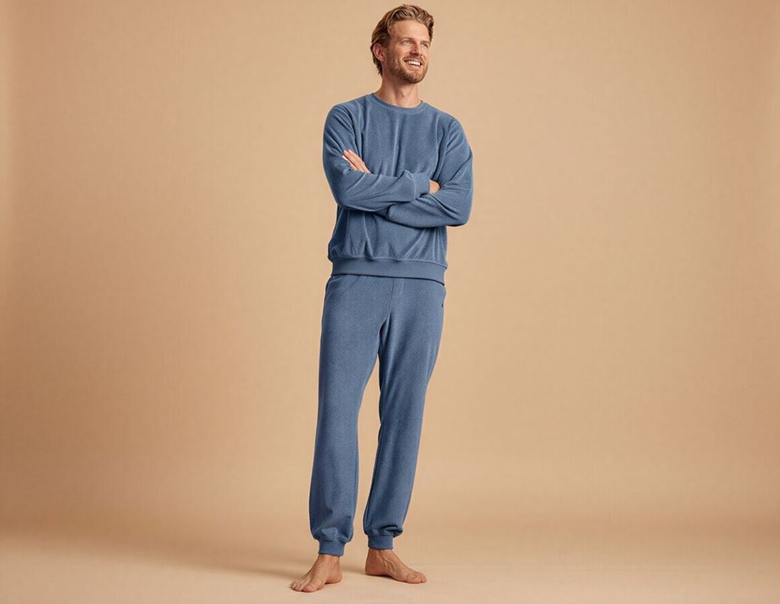 Work Trousers: e.s. Sweat trousers Terry + nordicblue 1