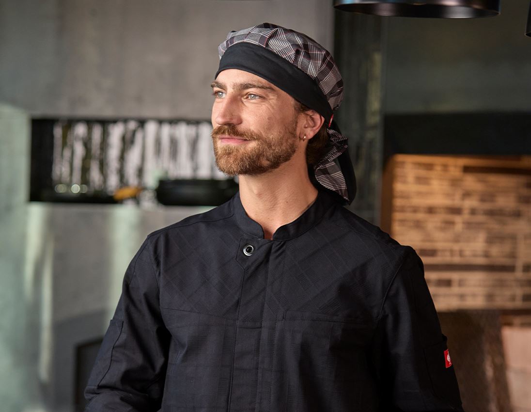 Accessoires: Bandana e.s.fusion + noir/blanc/rouge