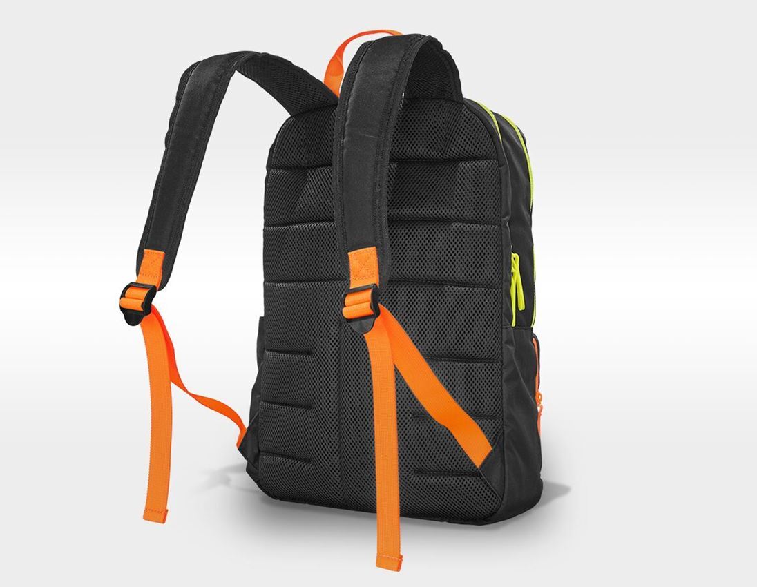 Accessoires: Sac à dos e.s.e:pic, enfants + noir/jaune fluo/orange fluo 2