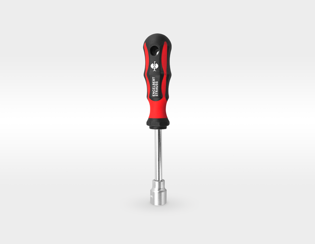 STRAUSSbox System: Socket wrench set pro 1/4+1/2 long in STRAUSSbox 1