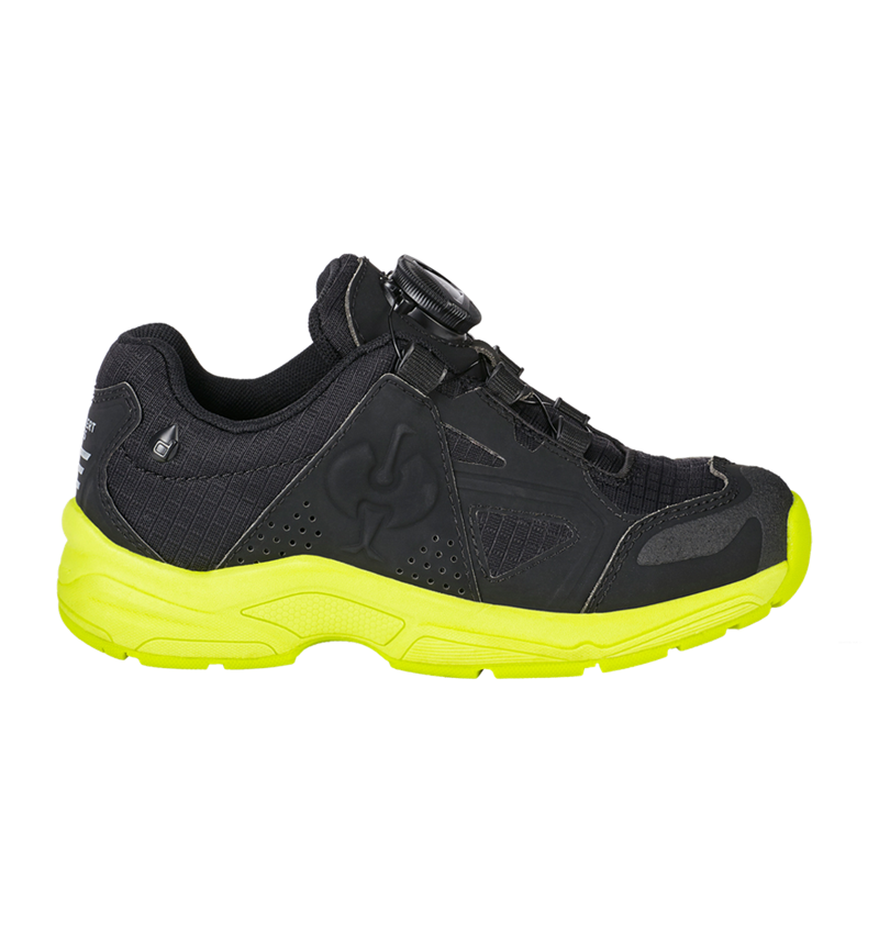 Chaussures pour enfants: Chaussures Allround e.s. Corvids II, enfants + noir/jaune fluo 2