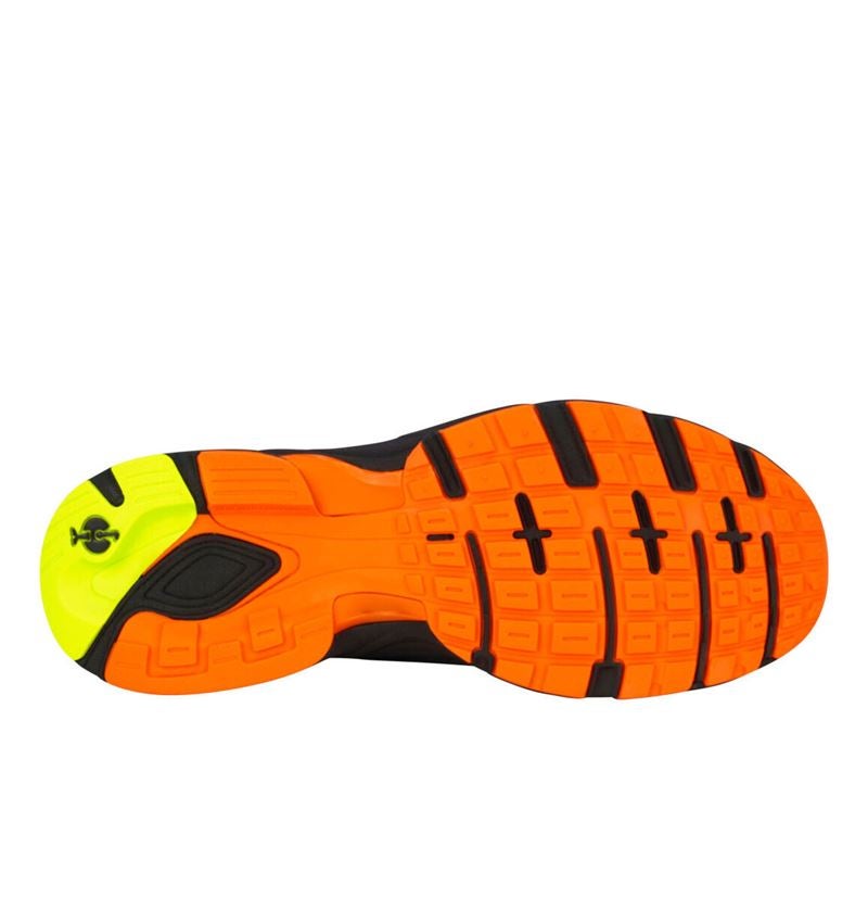 Work Shoes: O1 Work shoes e.s. Lewistown low + black/high-vis orange/high-vis yellow 6