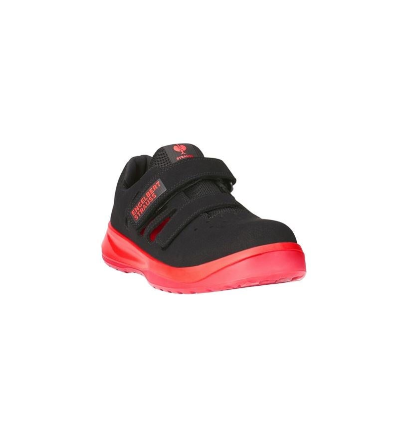 S1P	: S1P Safety sandals e.s. Banco + black/solarred 3