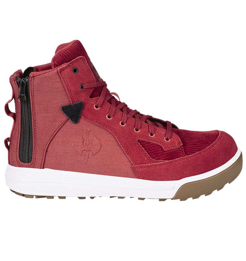 S1: S1 Chaussures hautes de sécurité e.s. Janus II mid + rouge velours 1