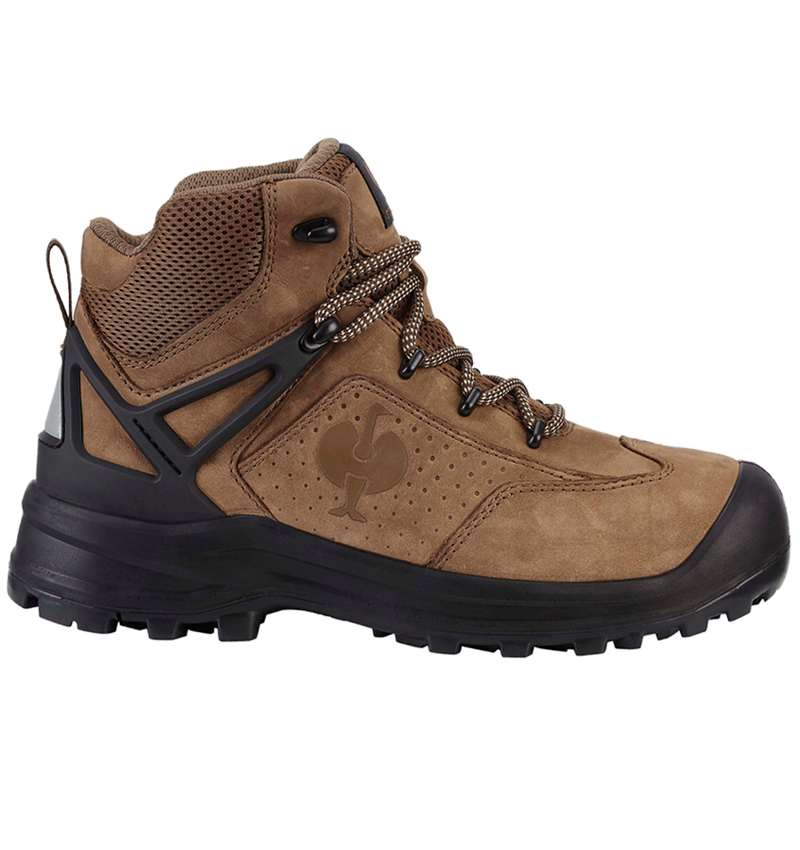 Winter shoes: S3 Safety boots e.s. Kasanka mid + brown 1