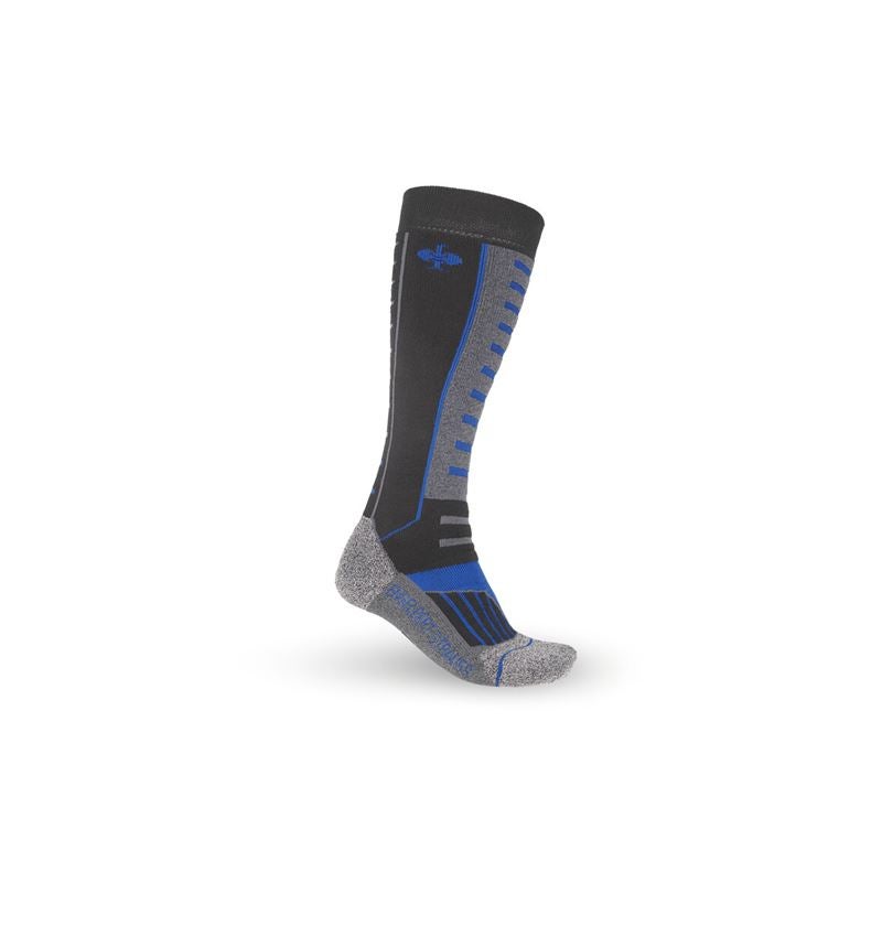 Socks: e.s. Allround socks function x-warm/x-high + black/aluminium/royalblue