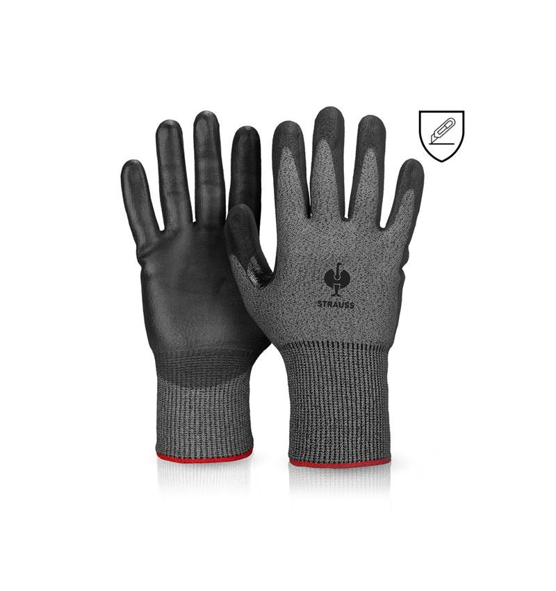 Coated: PU cut protection gloves, Cut F