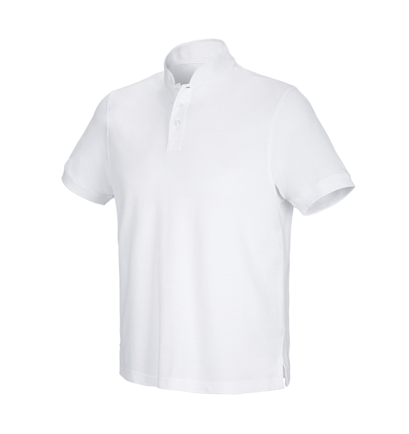 Shirts, Pullover & more: e.s. Polo shirt cotton Mandarin + white 2