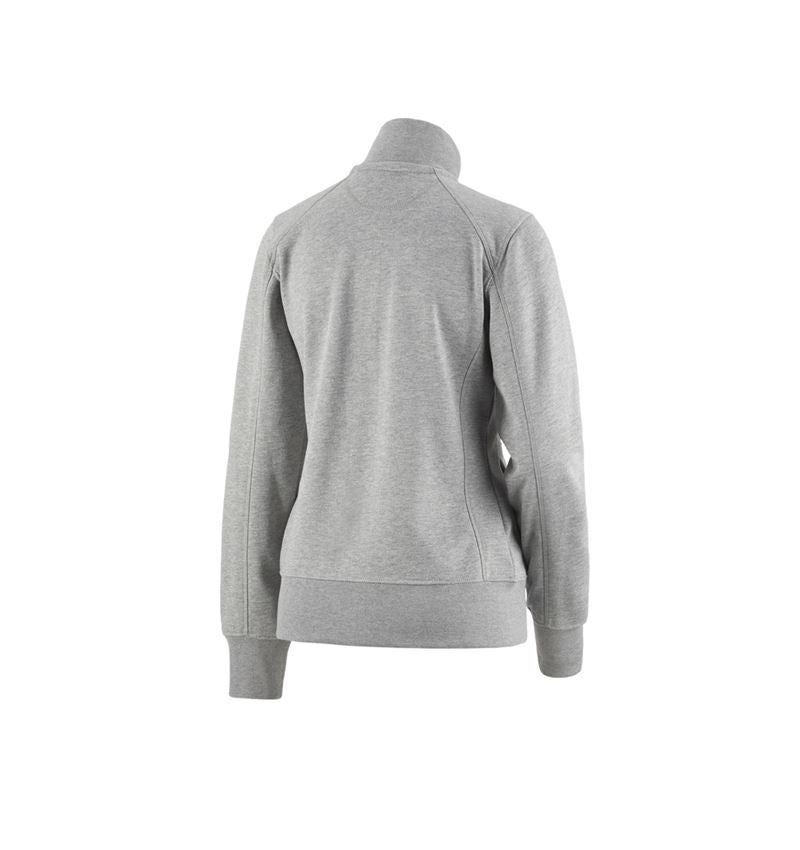 Hauts: e.s. Veste sweat poly cotton, femmes + gris mélange 1