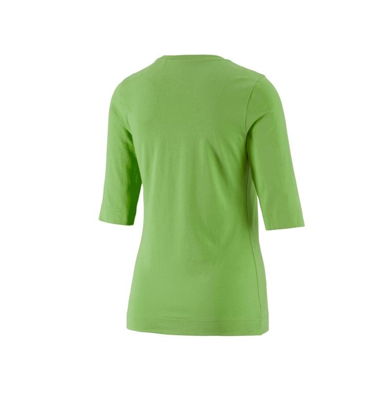 Hauts: e.s. Shirt à manches 3/4 cotton stretch, femmes + vert d'eau 4