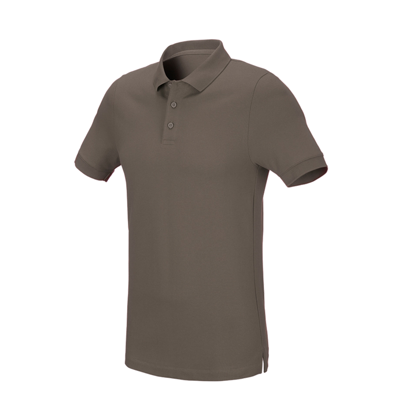 Hauts: e.s. Pique-Polo cotton stretch, slim fit + pierre 2