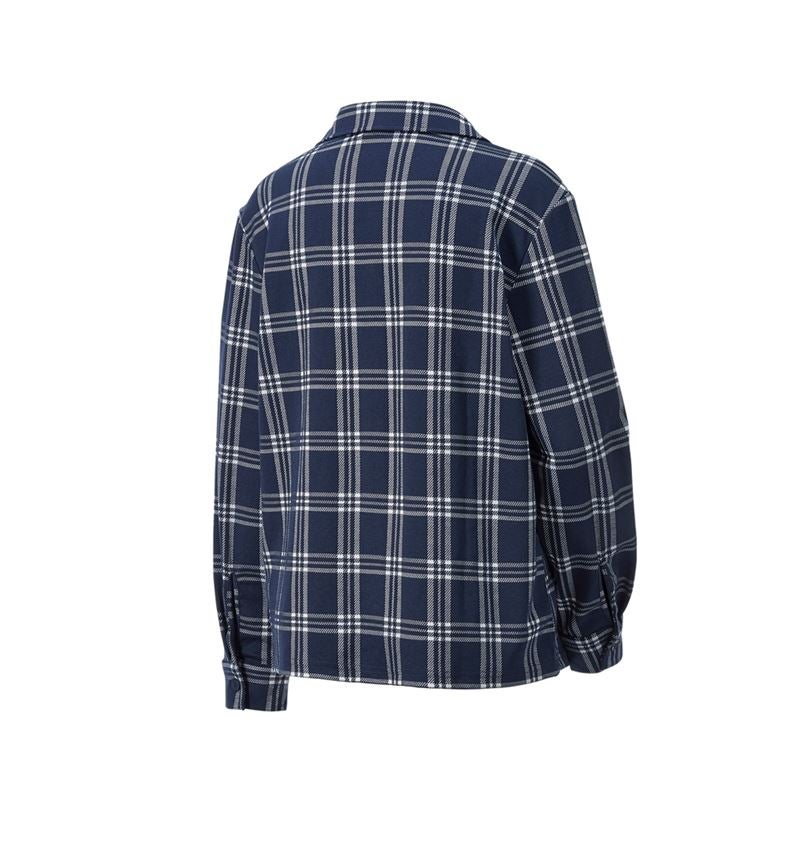 Hauts: e.s. Haut de pyjama à carreaux, femmes + bleu profond/blanc 5