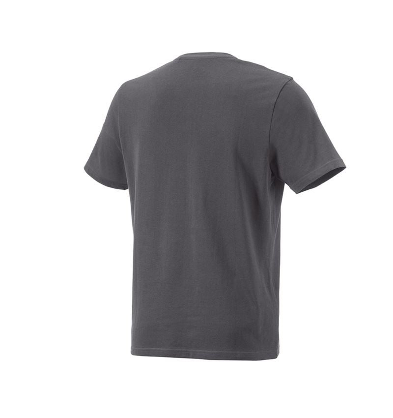 Hauts: e.s. Piqué-T-Shirt cotton light + anthracite 6
