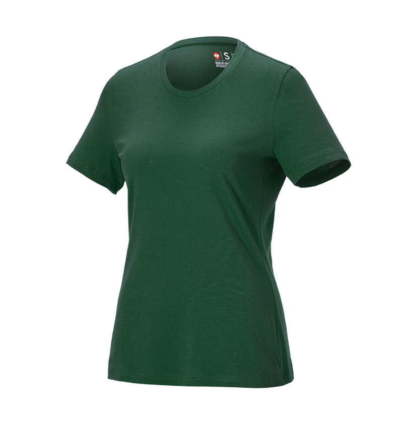 Hauts: e.s. T-Shirt cotton light, femmes + vert 2