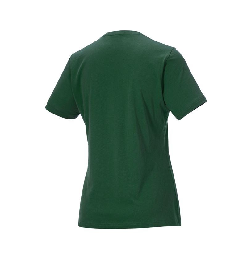 Hauts: e.s. T-Shirt cotton light, femmes + vert 3