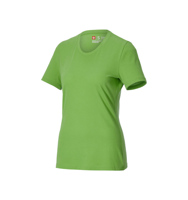 Vêtements: e.s. Piqué-T-Shirt cotton light, femmes + vert d'eau 2