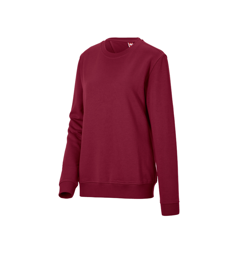 Vêtements: Sweatshirt e.s.industry, femmes + bordeaux 1